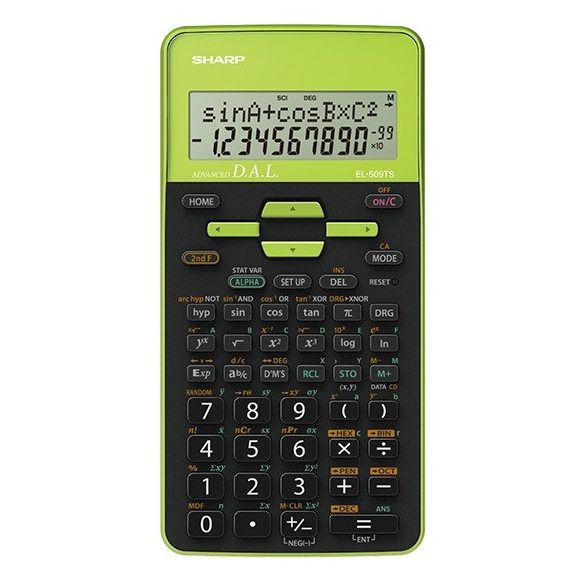 Sharp EL-531-GR Színes tudományos számológép - Zöld- Az üzletből azonnal elvihető!